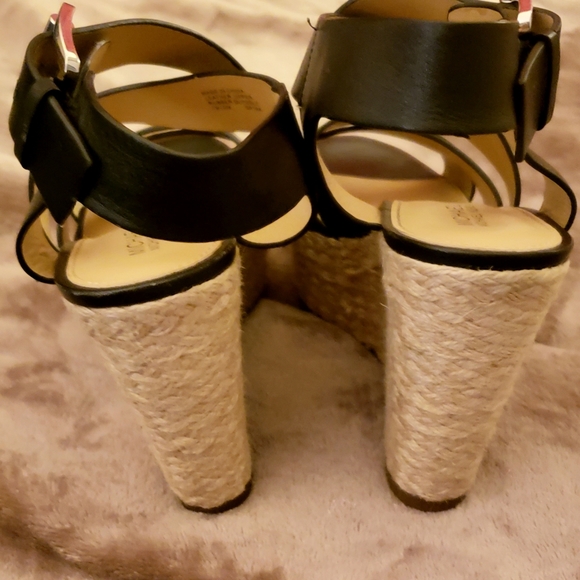 ****SOLD****      Michael Kors Black Leather Wedges - Picture 6 of 9